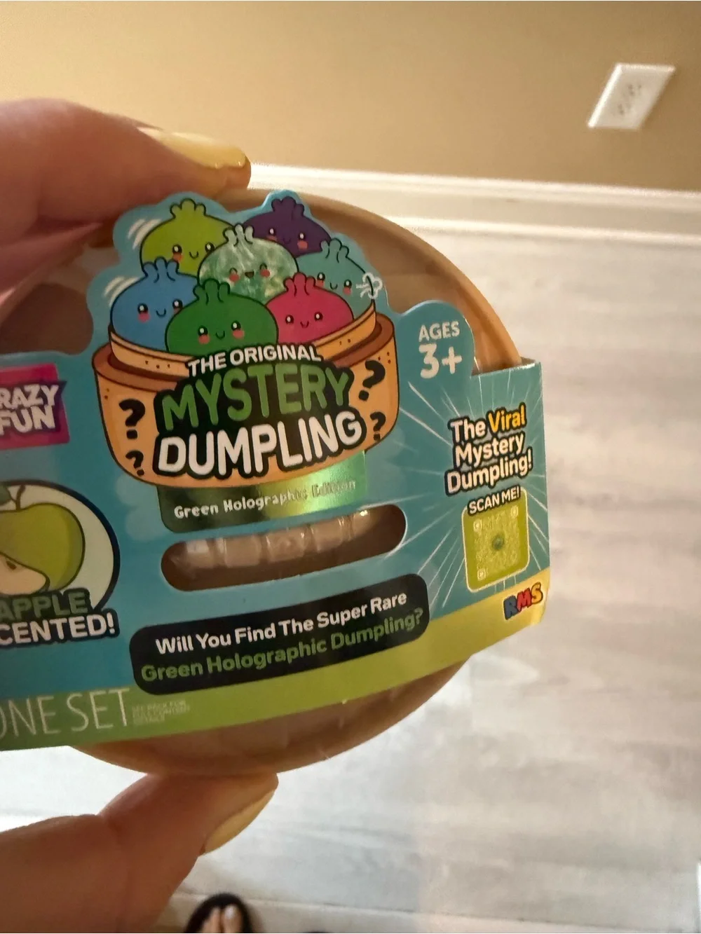 NEW RMS The Original Mystery Dumpling - Apple Scented Green Holographic Dumpling